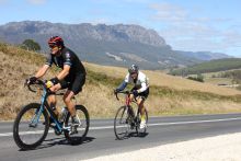 The top of the Spring Street climb - the last effort